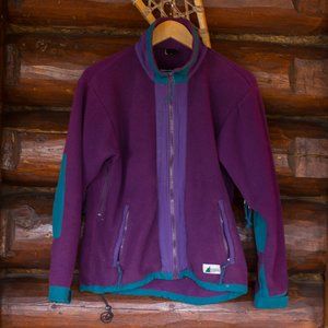 Vintage Purple/Forest Green Fleece MEC